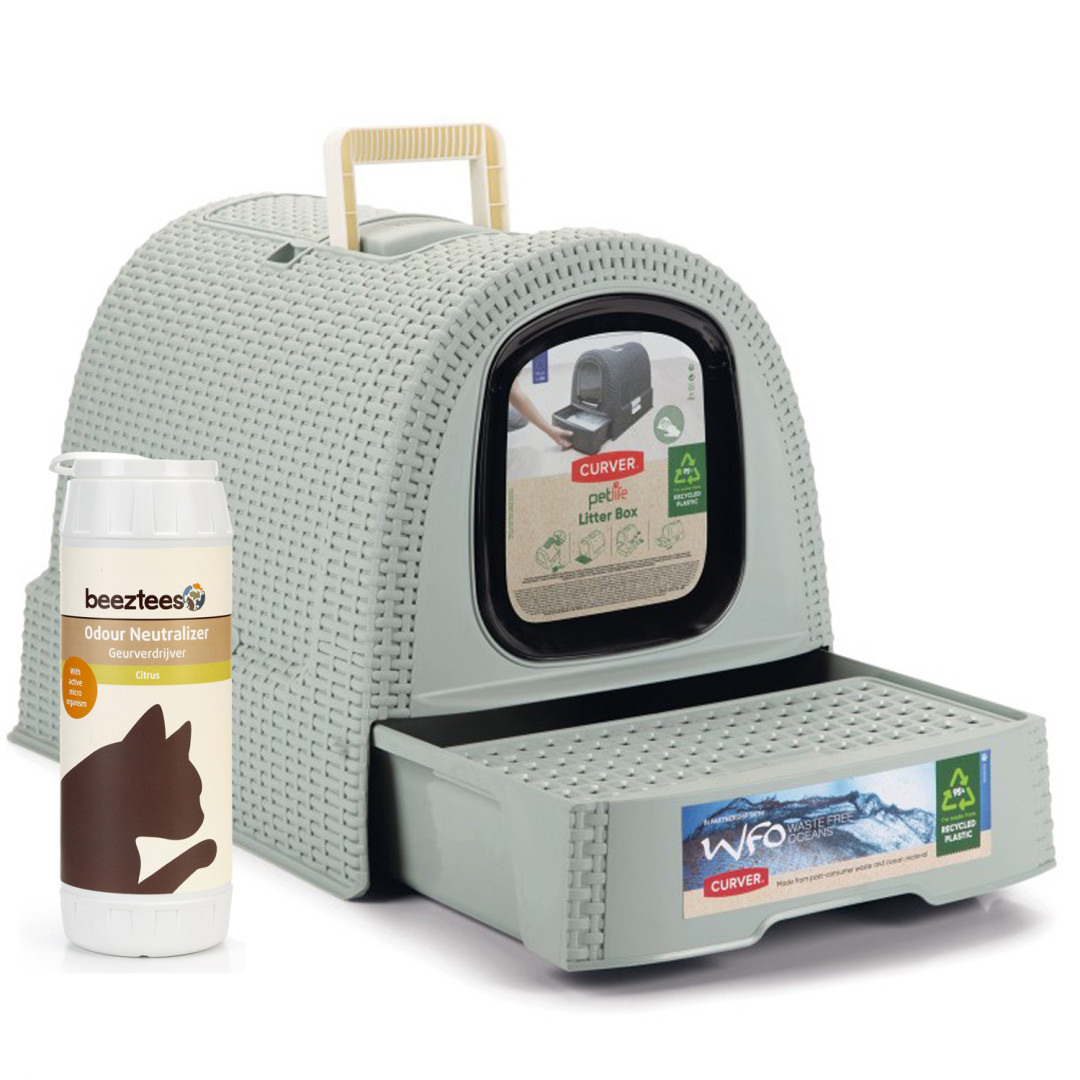 Curver kattenbak misty blue Van Tol Dier XL